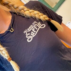 Aviator Nation Tee XS Extra Small Keep On Surfing